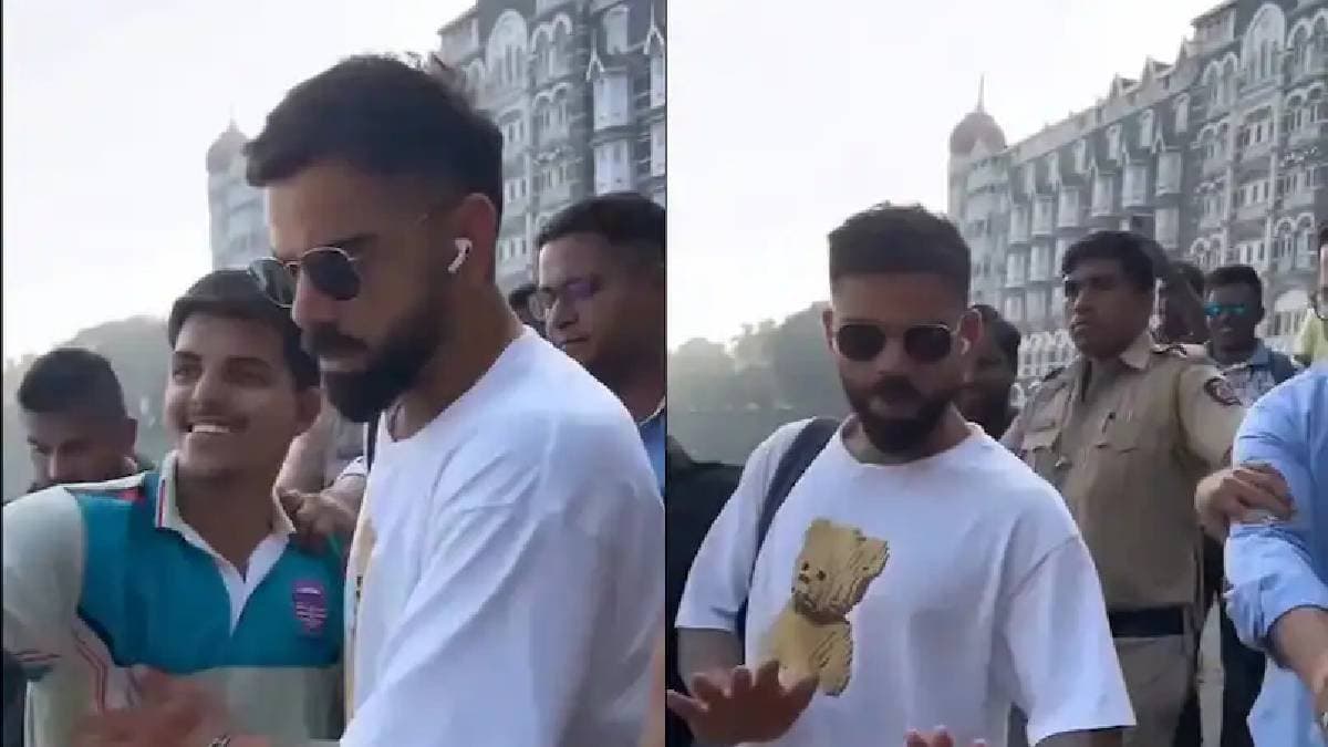 Virat Kohli Frustrated By Fans On His Way To Alibaug spt