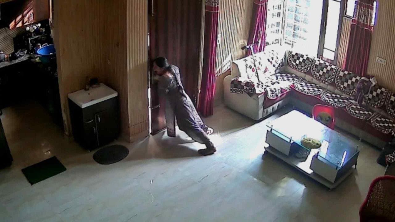 On CCTV, Punjab Woman Blocks Door With All Her Might, Sends Robbers Fleeing gnr