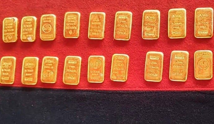 bsf recovered 28 gold biscuit, two detained 