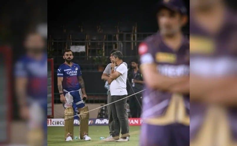 Virat-Gambhir: কেকেআরের অনুশীলনে গম্ভীরকে দেখে কী করলেন বিরাট? ভাইরাল ছবি