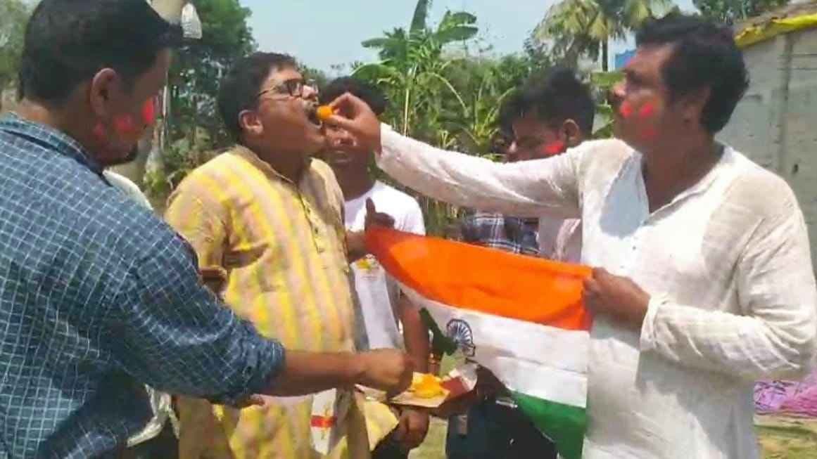 Operation Sindoor Local People celebrates at Ganganagar