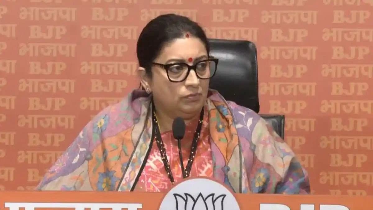 Smriti Irani Slams Mamata Banerjee on Sandeshkhali