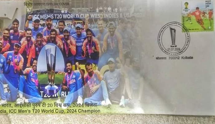 india post department issued special cover for celebrate the winning world cup