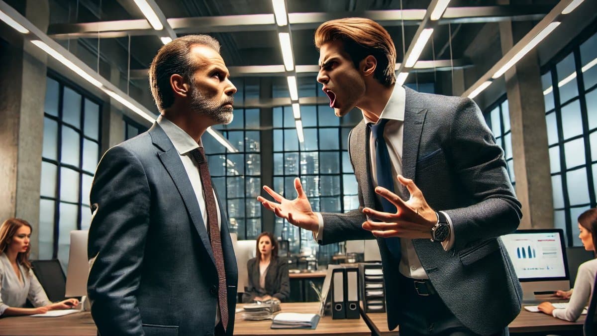 disagreement over leave colleagues at knifepoint in new town gnr