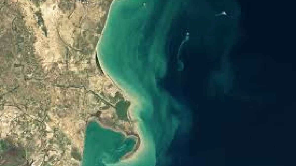 Ghost Island appears after underwater eruption into the Caspian Sea
