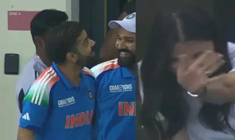 Virat Kohli steals a moment with Anushka Sharma after win against Australia