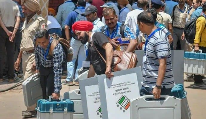 Voting Begins In Punjab 13 Seats, 44 Others In Last Phase