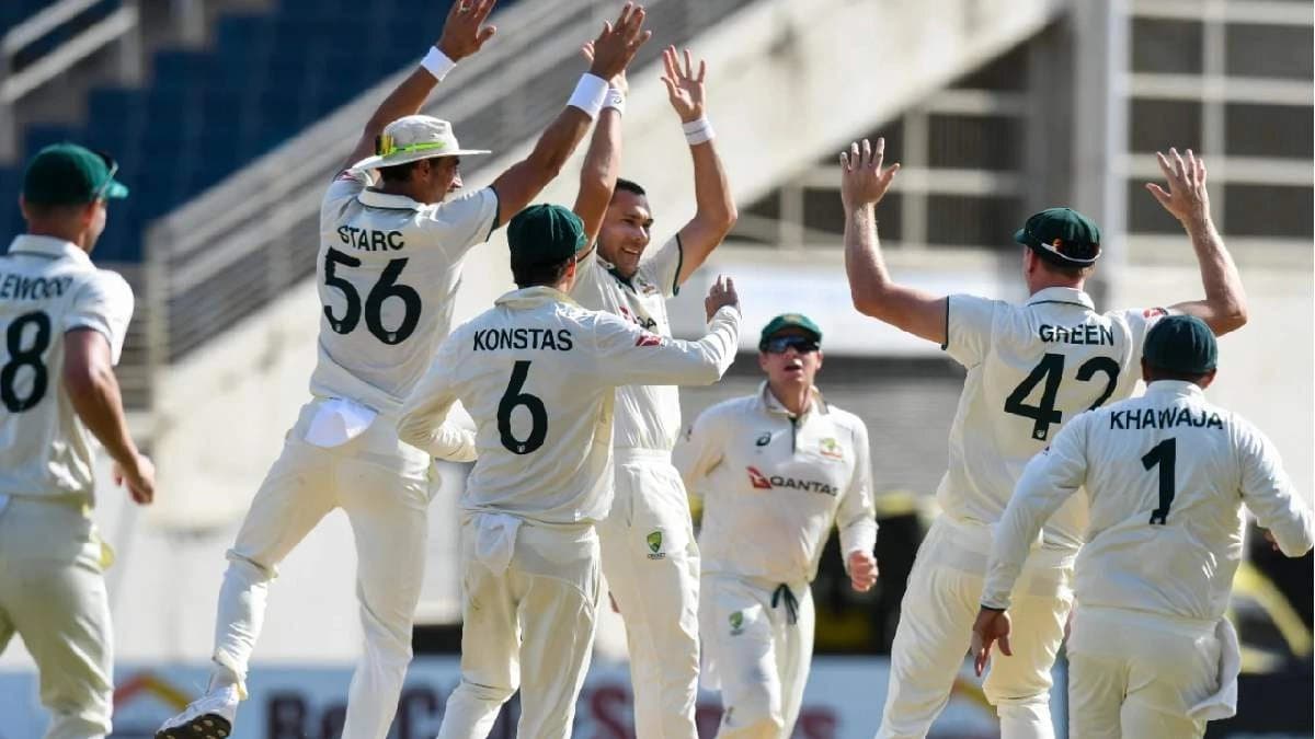 Australia demolished west Indies 27 All Out in Pink Ball Test 