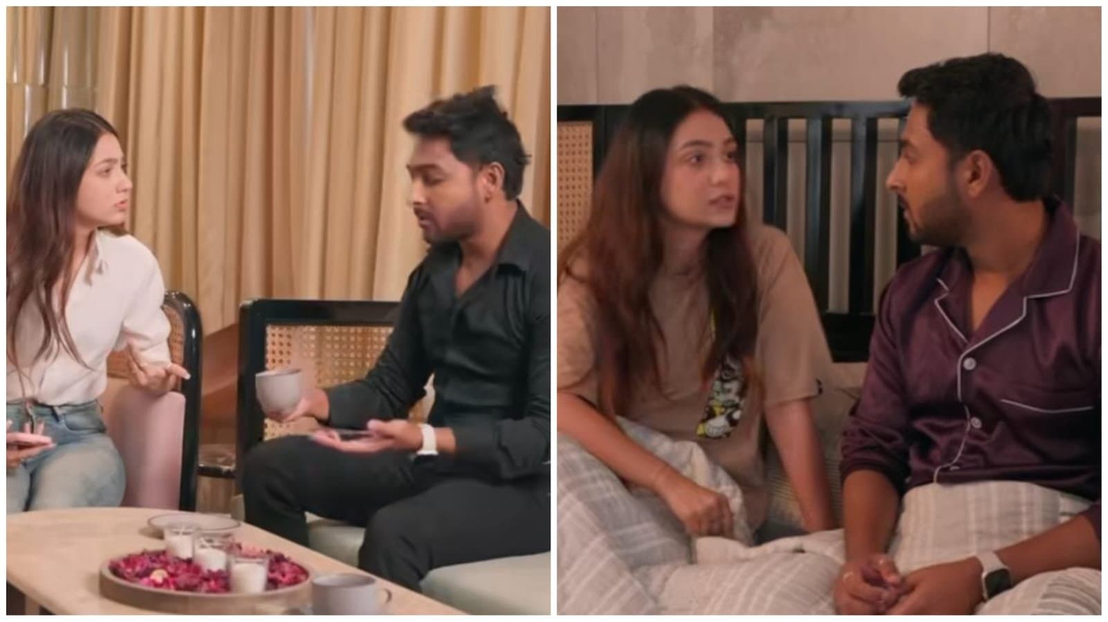 Ananya Guha and Sukanta Kundu fighting right after the engagement