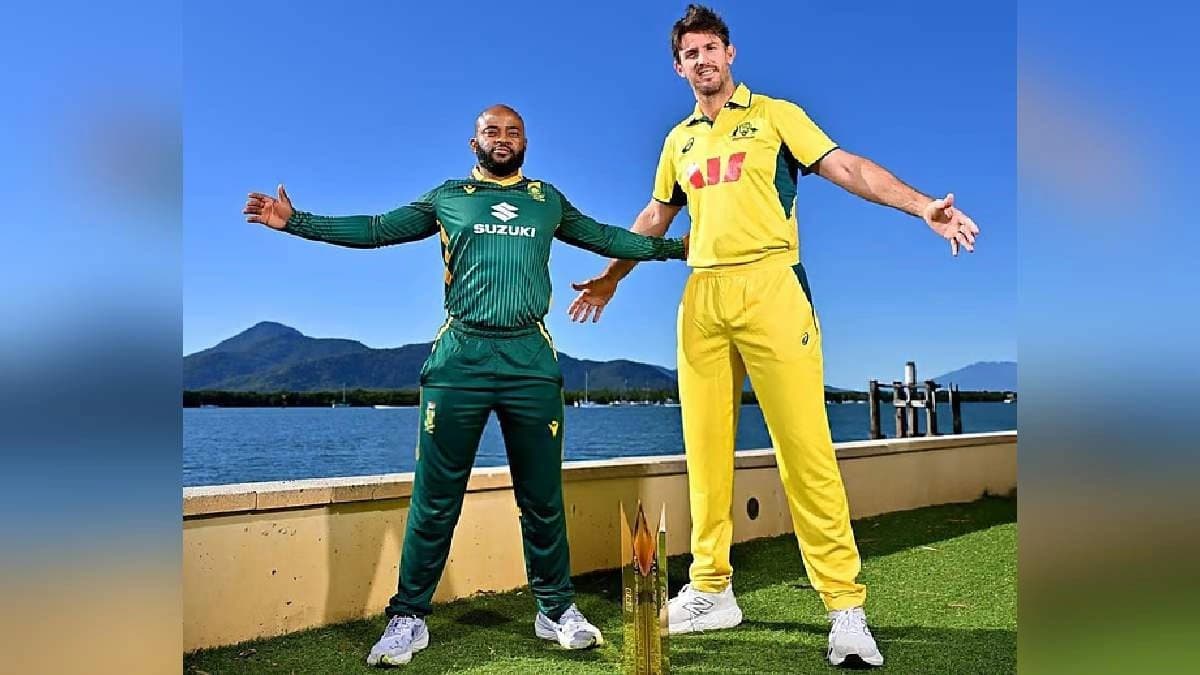 Temba Bavuma Mitchell Marsh strike Shah Rukh Khan iconic pose