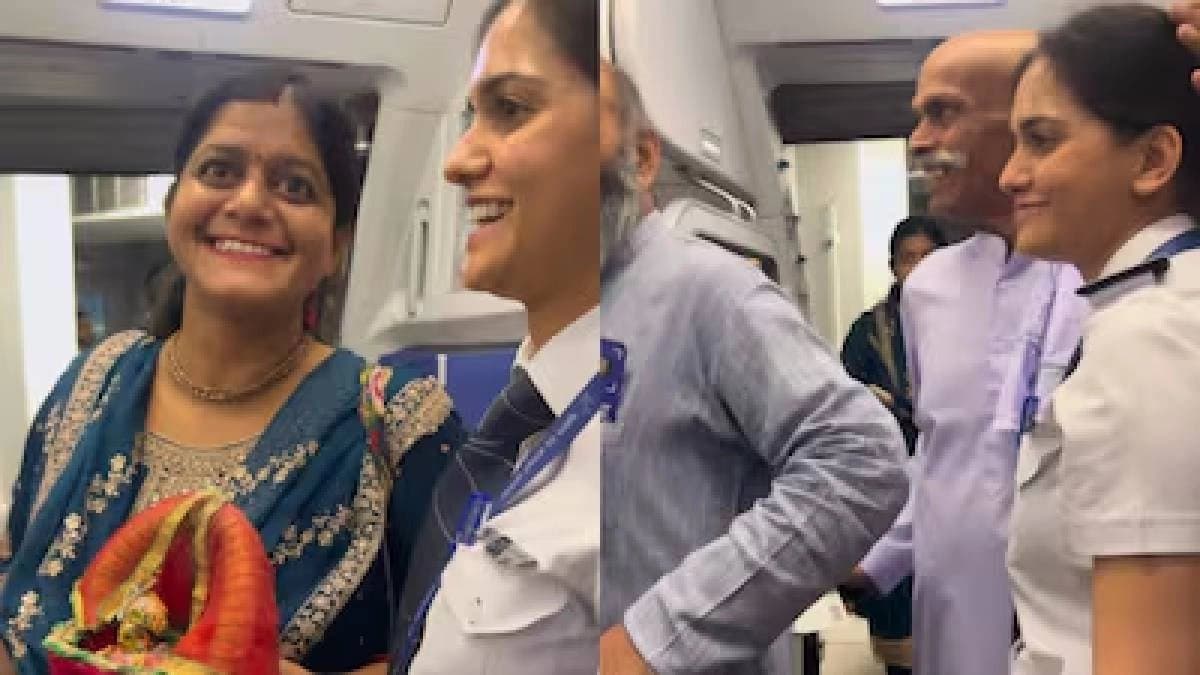 IndiGo Pilot Welcomes Parents Grandparents On Board