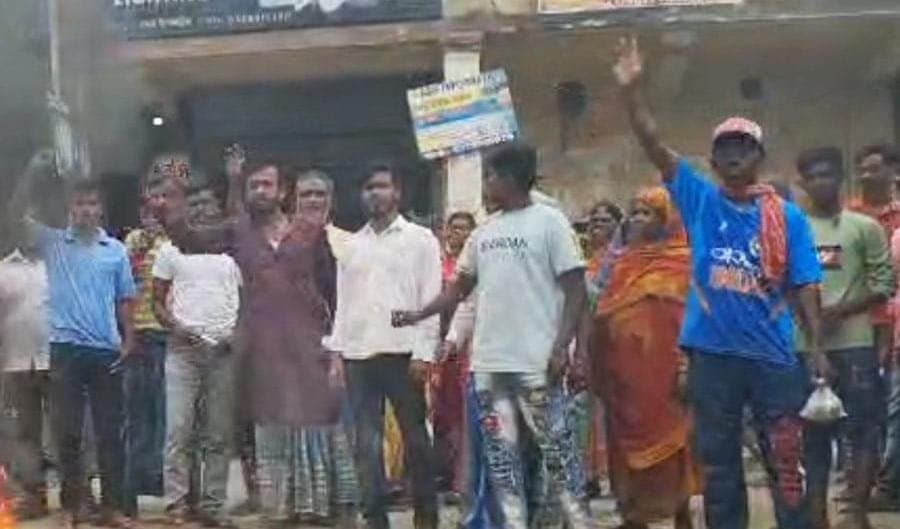 Chaos in sandeshkhali again on Sunday