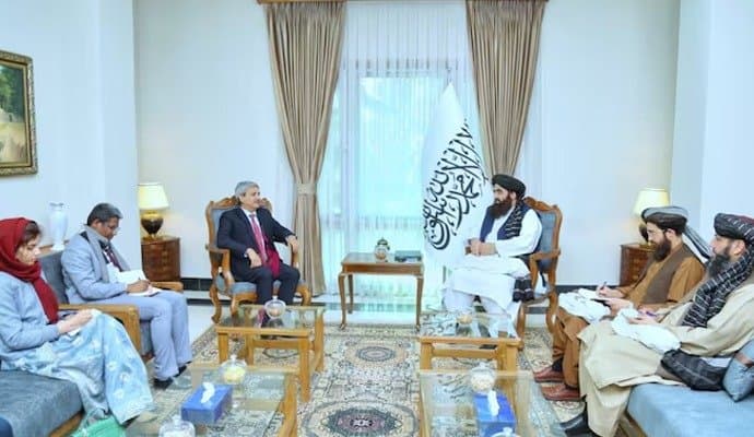 Senior Indian diplomat meets Taliban Foreign Minister in Kabul