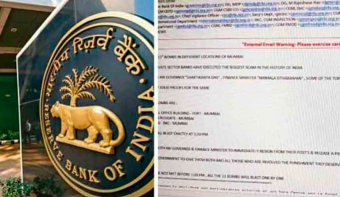 Bomb Threat to Rbi mumbai office and many places