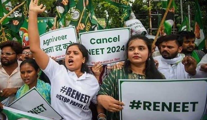  3 AIIMS Patna students detained in neet row gnr 