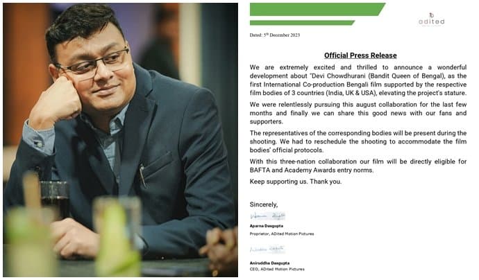 Subharajit Mitra’s Devi Choudhurani's Co ProducerAre India, USA, UK