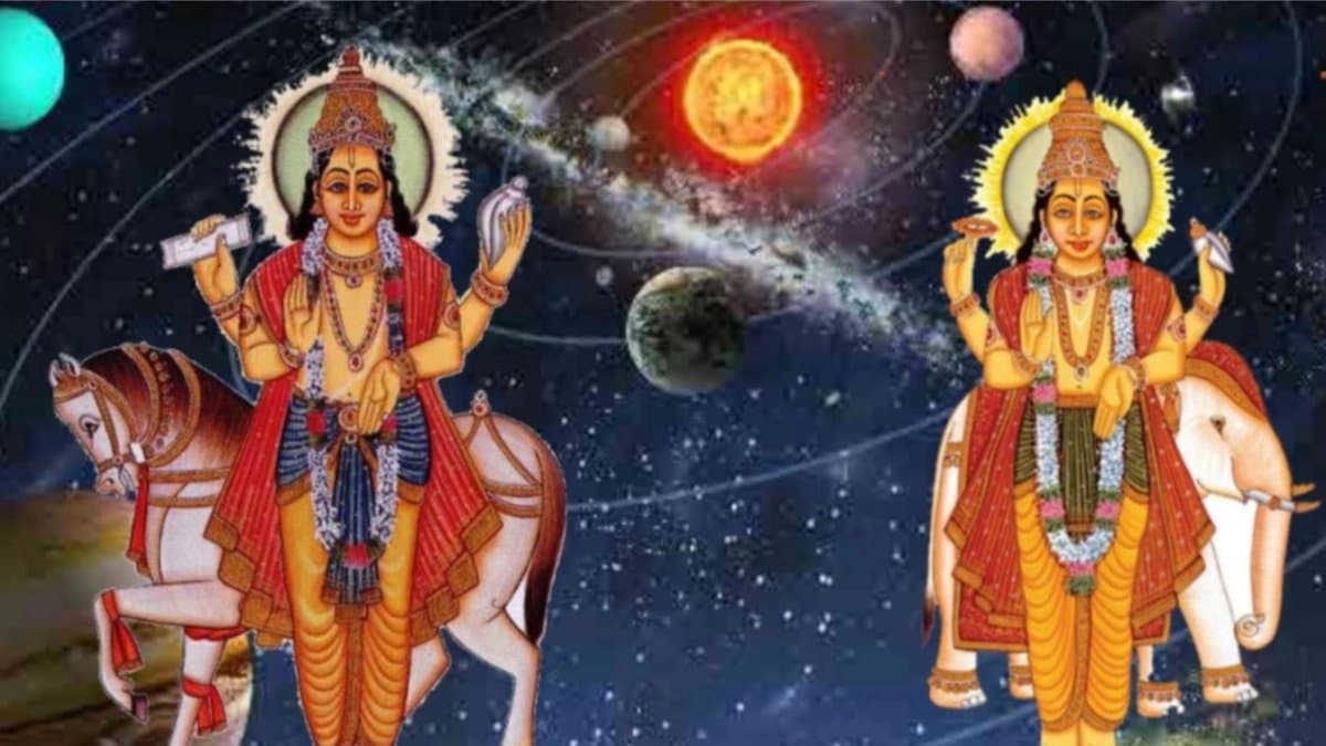 Guru Shukra Yuti Jupiter and Venus conjunction make rare Gajalakshmi Yog after 12 years which bring good luck to four Zodiac Signs life
