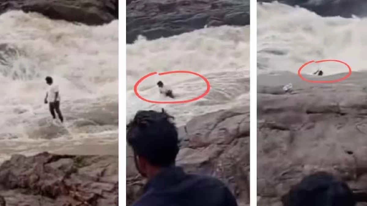 YouTuber swept away while filming reels at waterfall in Odisha