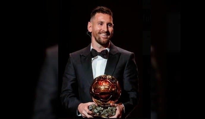 Lionel Messi Pips Erling Haaland And Kylian Mbappe To Win Ballon d'Or 2023