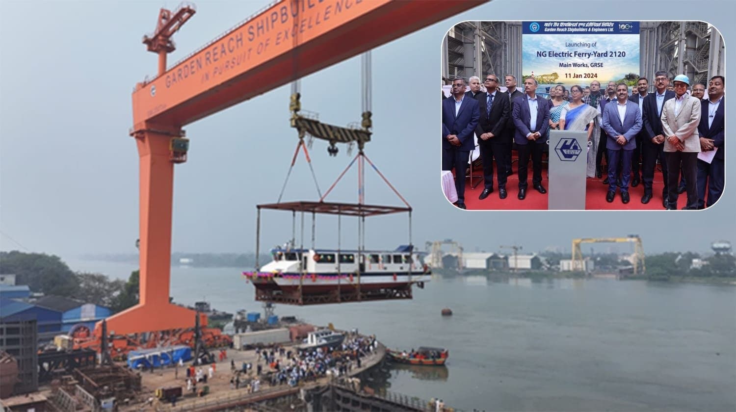High quality electric ferry "Dhew" is built.