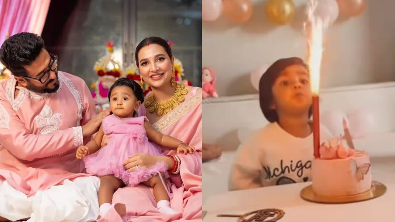Raj Chakraborty and subhashree gangulys daughter yaalini turns two