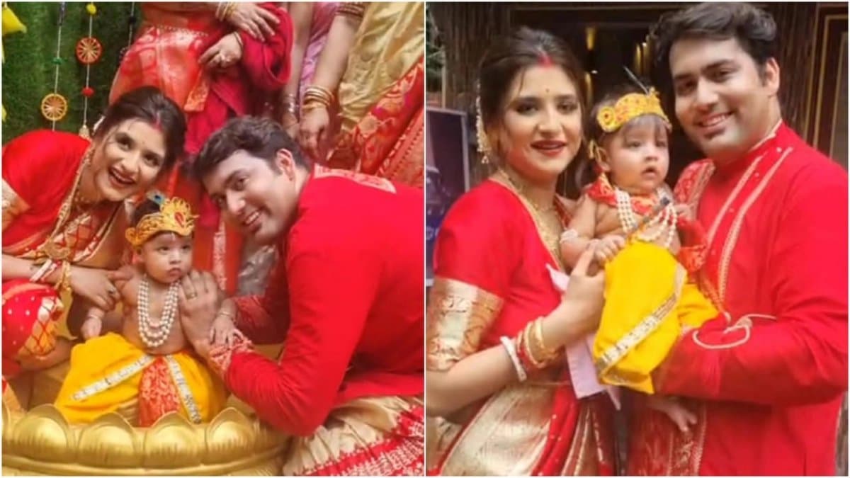Rupsa Chatterjee celebrates son Agnidev s rice ceremony