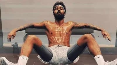Hardik Pandya starts training, shares intense gym session video