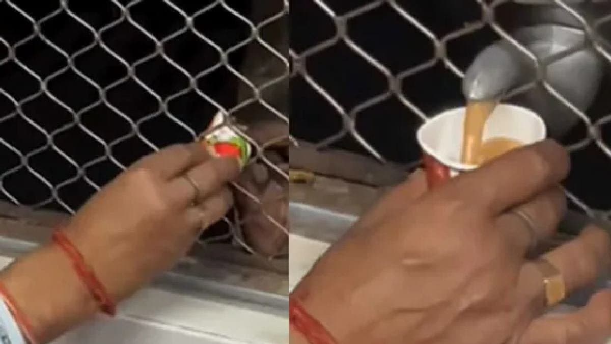 Selling tea on trains in a unique way