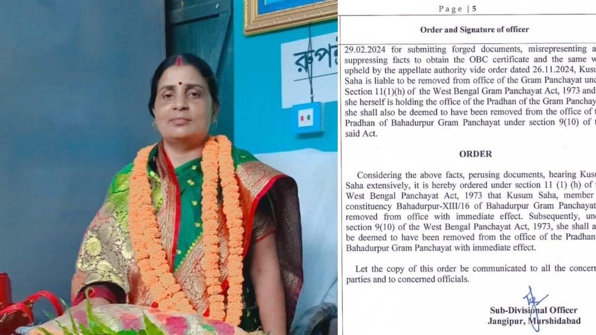 Sdo cancels membership of panchayat pradhan gnr 
