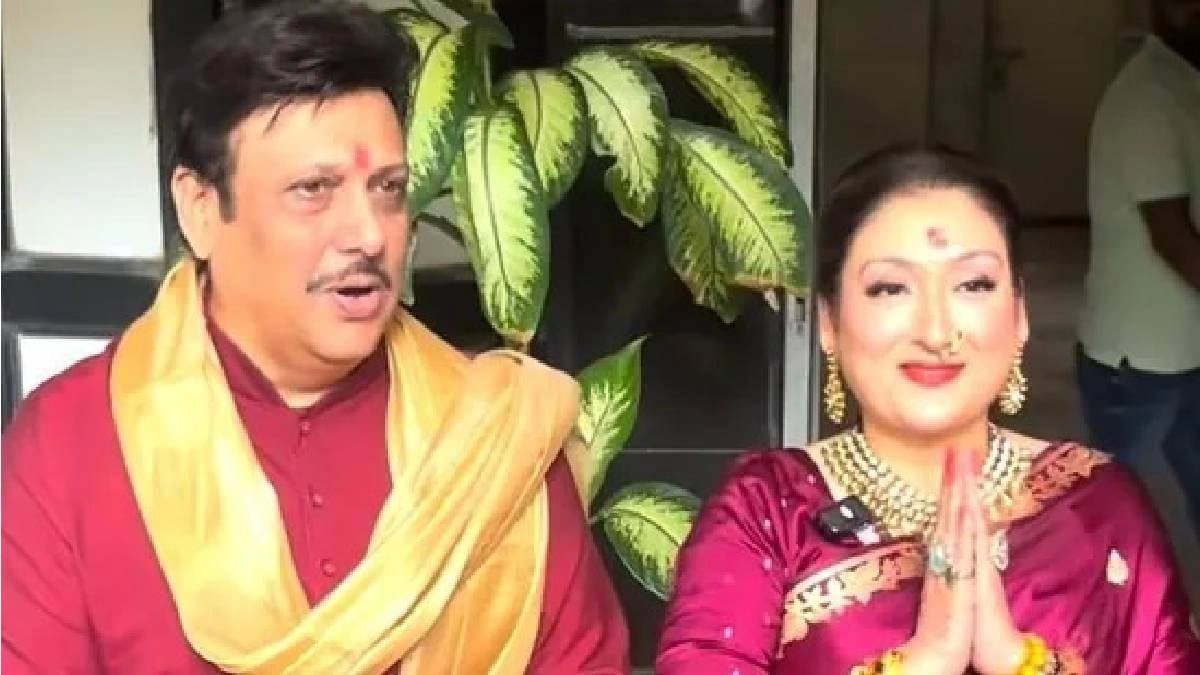 Bollywood actor Govinda and his wife Sunita Ahuja celebrate Ganesh Chaturthi together amid divorce speculations