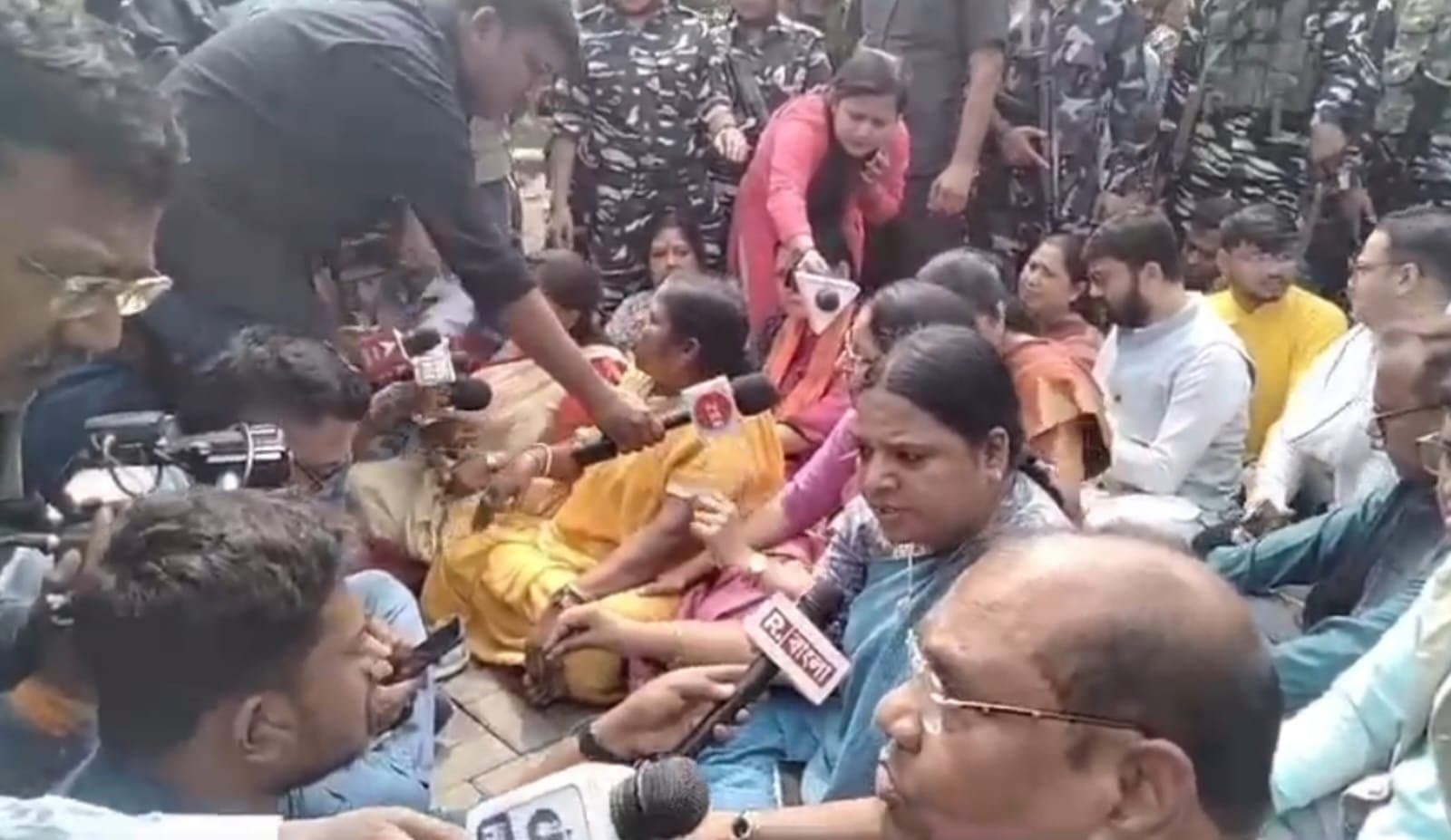 Bjp fact finding team on sandeshkhali 