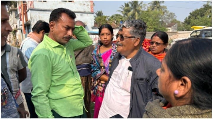 chinsurah mla asit majumdar at polba farmer house