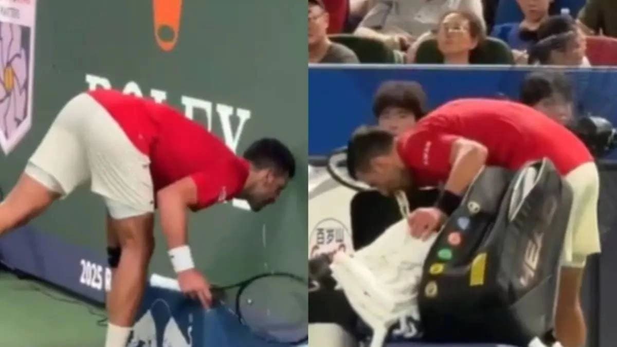 Novak Djokovic VOMITS on Court During Shanghai Masters