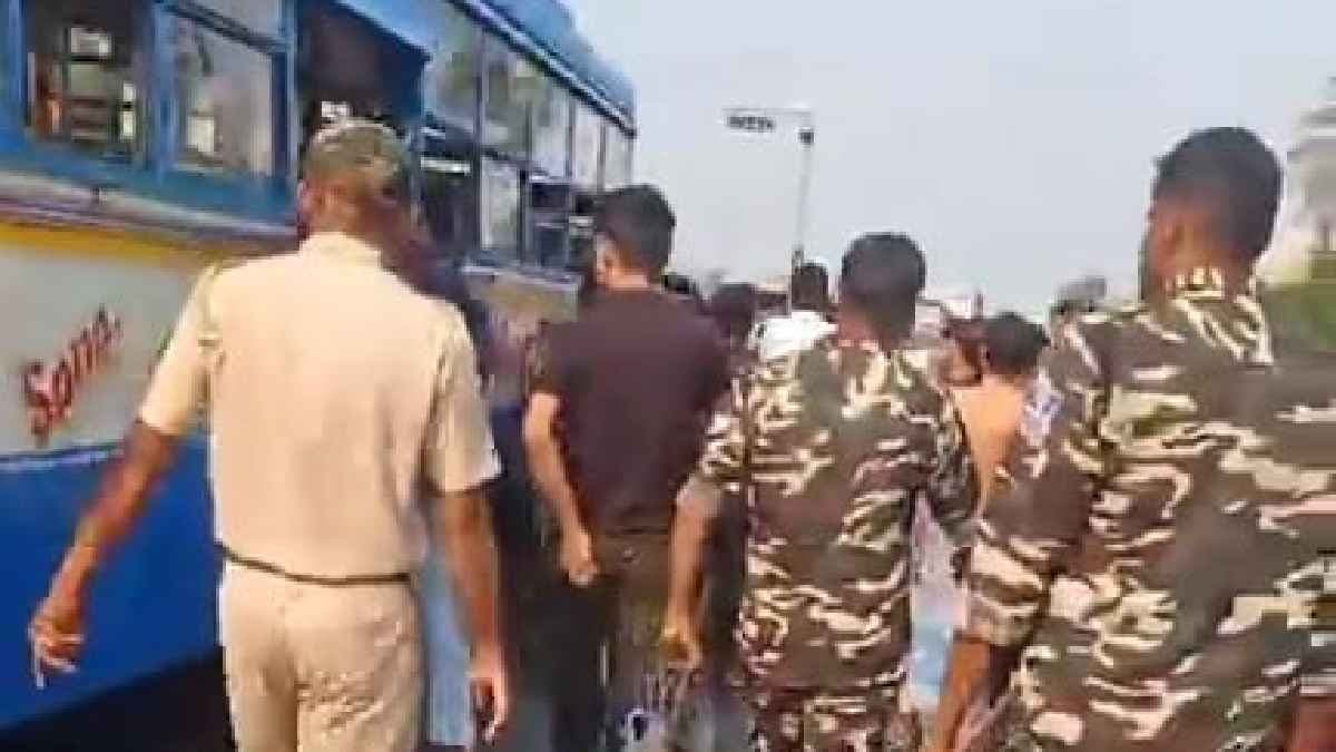 Horrific Accident on National Highway 16 as Private Bus Loses Control