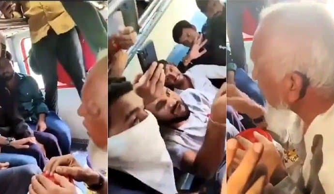 man beaten inside a moving train in nashik gnr