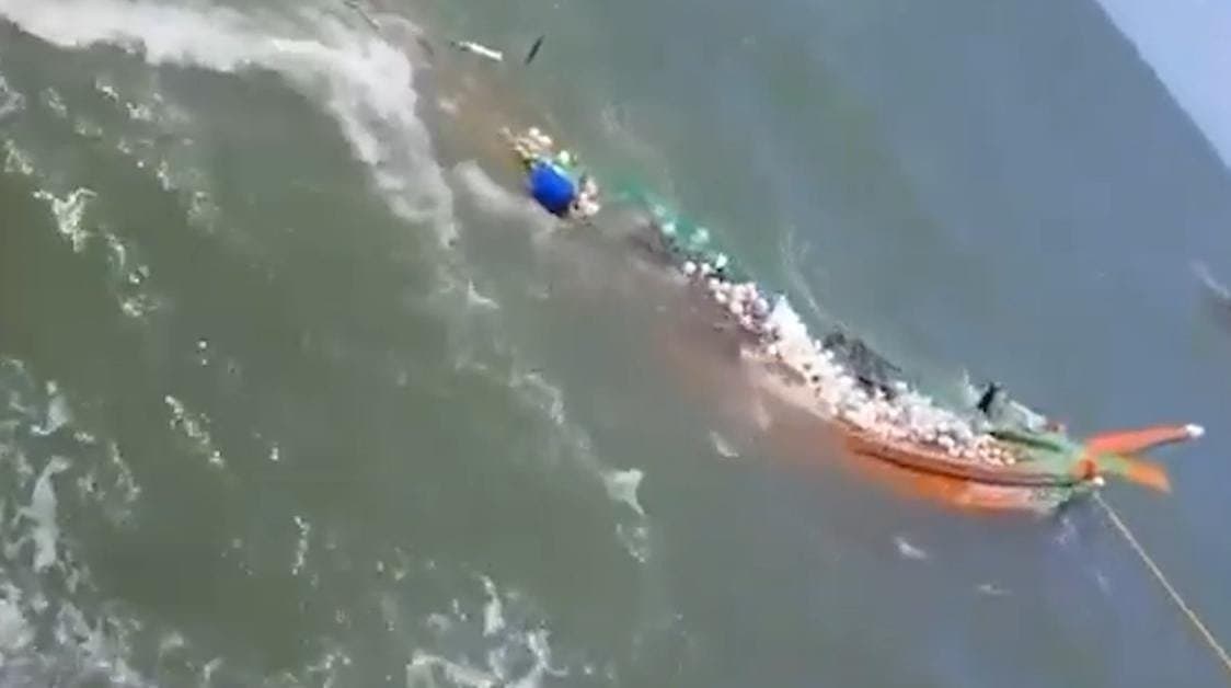 Boat capsized in Bay of Bengal with fishermen