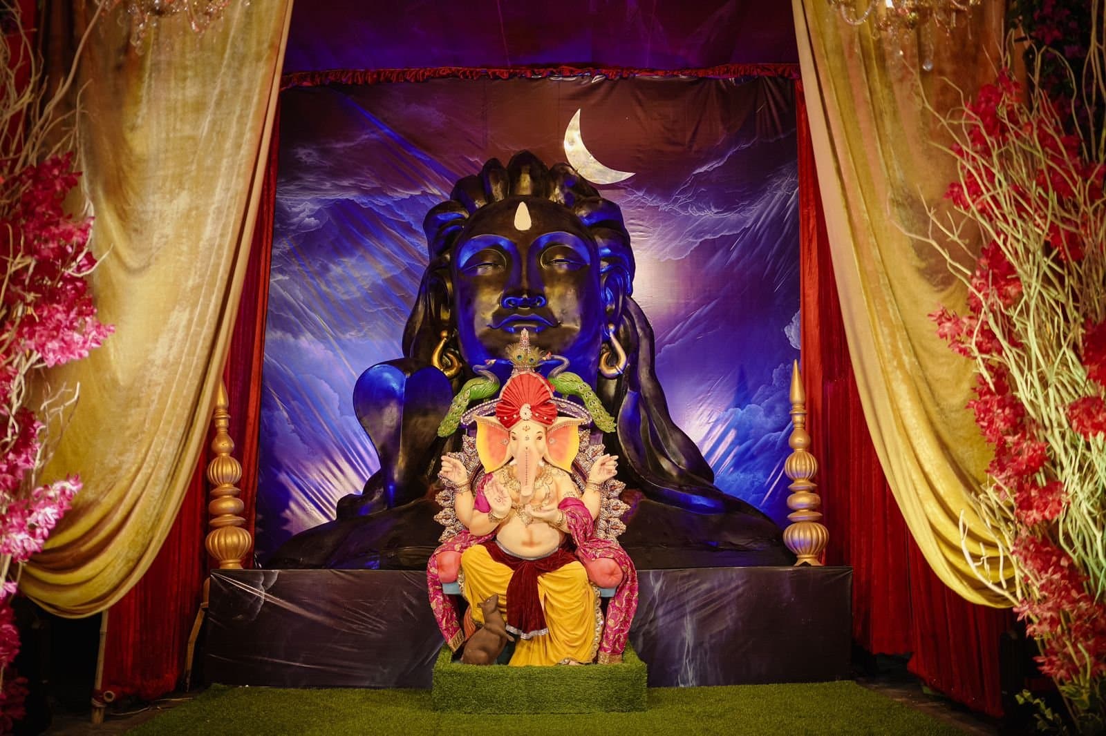 executive palace complex vip road baguiati celebrates ganesh puja gnr