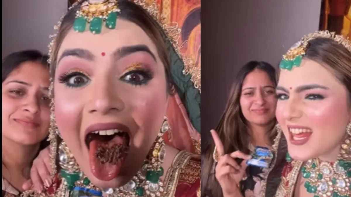 Netizen reacting on viral video Bride Eating Pan Masala