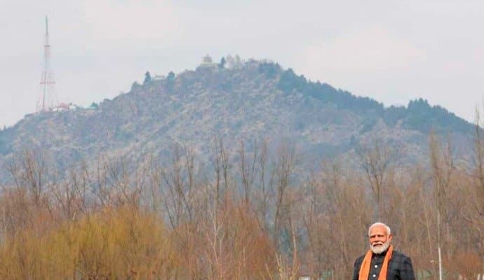 PM Modi Enjoys "Majestic" View Of Shankaracharya Hill