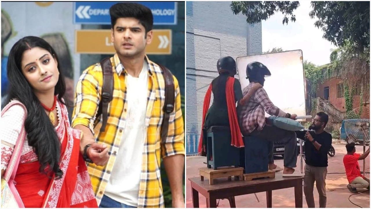 Shooting bts of popular serial of zee bangla Parineeta 