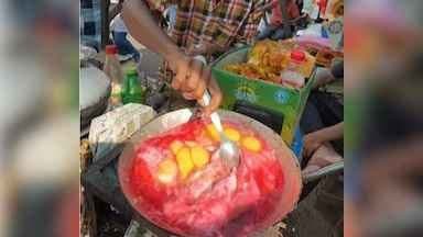 Cold Drink In Omelette Bizarre Street Food viral video gnr