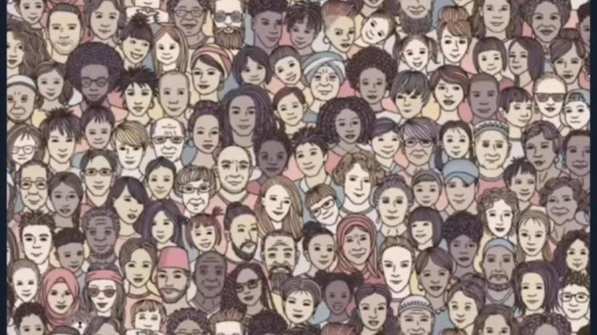 Optical Illusion: can you find the cat hidden in the faces