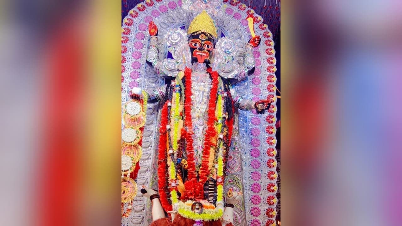 Kali Puja at mandlai, pandua