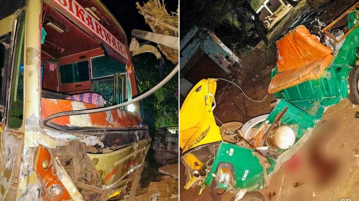 12 Killed As Bus Rams Into Auto In Rajasthan's Dholpur gnr 