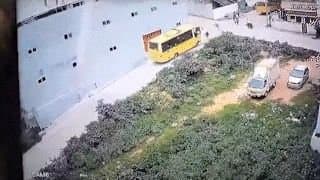 School bus rolls backward, overturns due to brake failure, 10 students injured gnr 