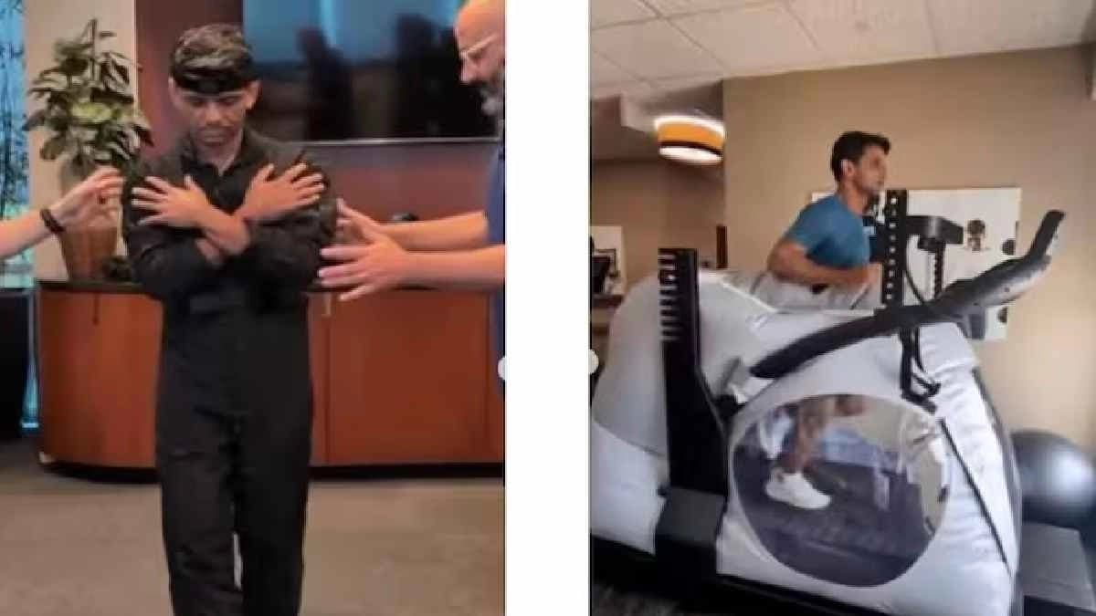 Shubhanshu Shukla learns how to walk in Earth