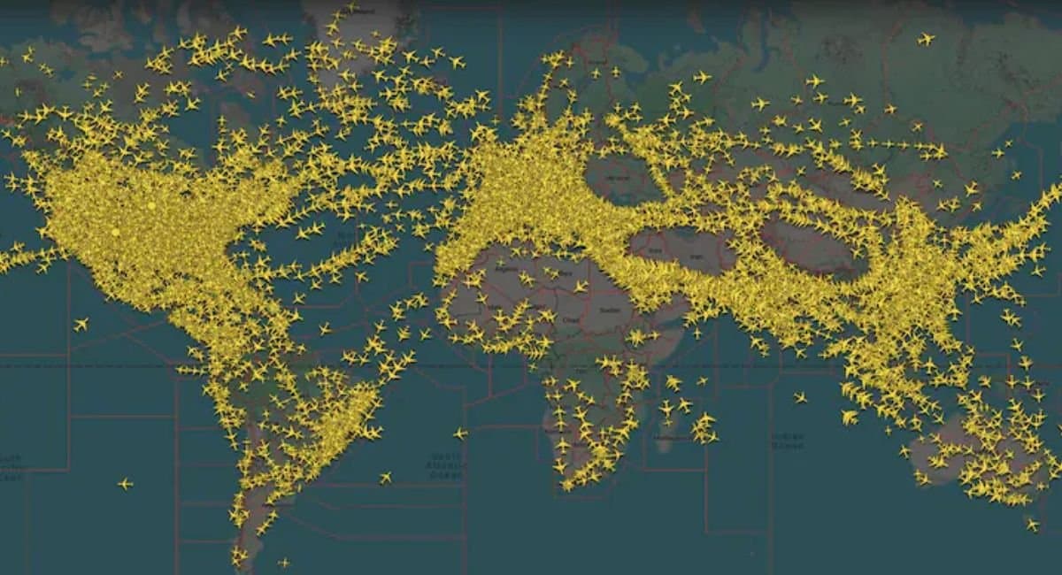 Iran Israel Conflict What World s Air Traffic Looks Like now a days