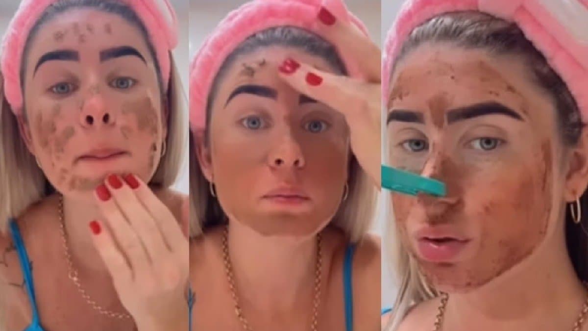Brazilian Model uses her own poop as a face mask lif