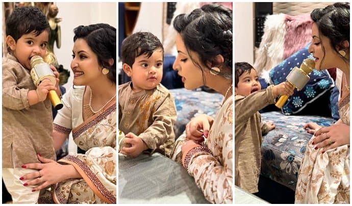 Pori Moni was fed by his son Rajya