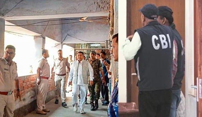 brother of shahjahan sheikh comes to cbi office